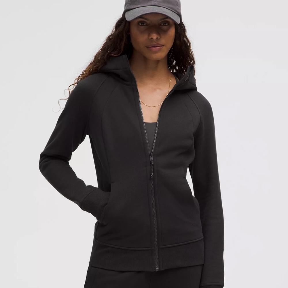 Lululemon Scuba Full-Zip Hoodie black sweatshirt like new condition 12